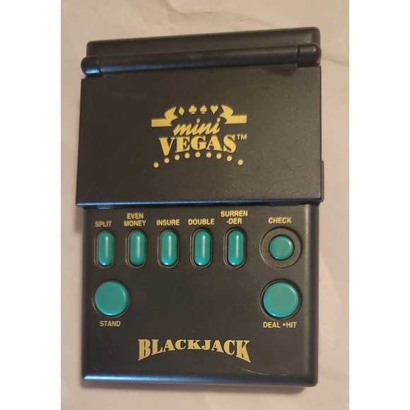 Blackjack Handheld Game Vtg 1994 Mini Vegas Electronic Games. Tested works great - Picture 1 of 7